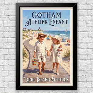 1920s Vintage Children’s Fashion Advertising Poster
