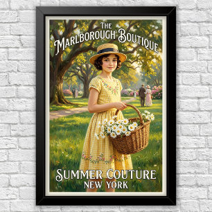 1920s Vintage Children’s Fashion Advertising Poster