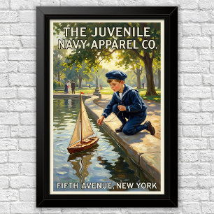 1920s Vintage Children’s Fashion Advertising Poster