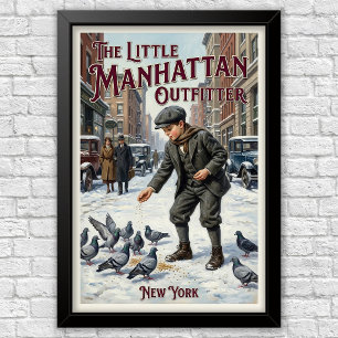 1920s Vintage Children’s Fashion Advertising Poster