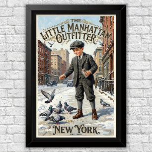 1920s Vintage Children’s Fashion Advertising Poster