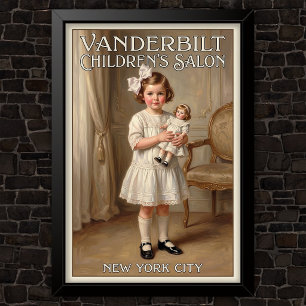 1920s Vintage Children’s Fashion Advertising Poster