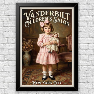 1920s Vintage Children’s Fashion Advertising Poster