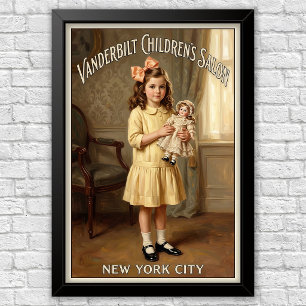 1920s Vintage Children’s Fashion Advertising Poster