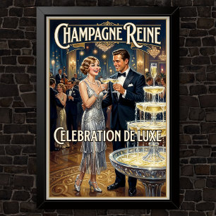 1920s Vintage Fashion Advertising Poster