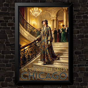 1920s Vintage Fashion Advertising Poster