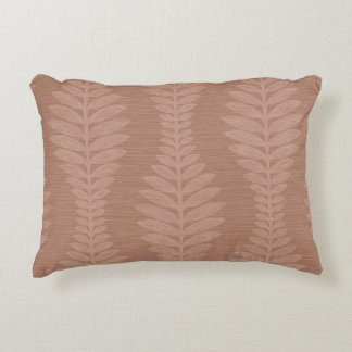 1920s Vintage Scrolling Fern Motif Accent Pillow