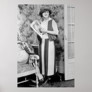 1920s Women's Golf Fashion Poster