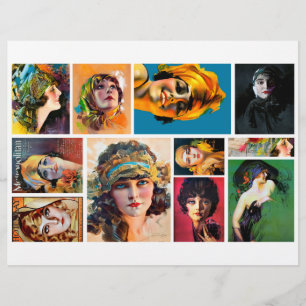 1920s Women's Portrait Fussy Cuts