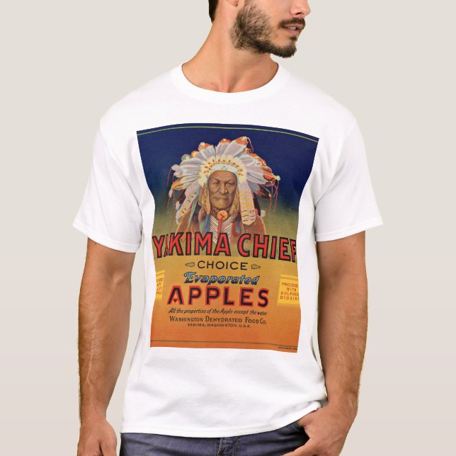 1920s Yakima Chief Evaporated Apples label T-Shirt (Front)