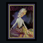 1920's Ziegfeld Theatre by Henry Clive Poster<br><div class="desc">1920's Deco Advertisement for Ziegfeld Theatre by Henry Clive.  11x14 shown. Available in other sizes including 16x20,  as well as,  canvas wall art,  and other products.</div>