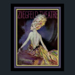 1920's Ziegfeld Theatre by Henry Clive Poster<br><div class="desc">1920's Deco Advertisement for Ziegfeld Theatre by Henry Clive.  11x14 shown. Available in other sizes including 16x20,  as well as,  canvas wall art,  and other products.</div>