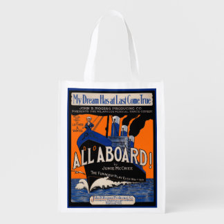1921 All Aboard sheet music print Grocery Bag