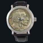 1921 Indian Head Nickel Watch<br><div class="desc">Photo of a well preserved 1921 Indian Head Nickel.</div>
