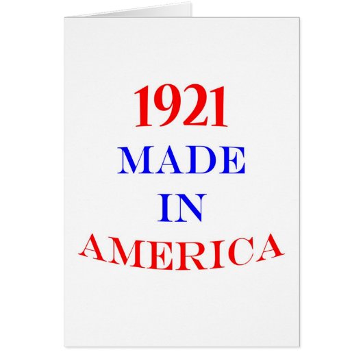 1921 Made in America (Front)