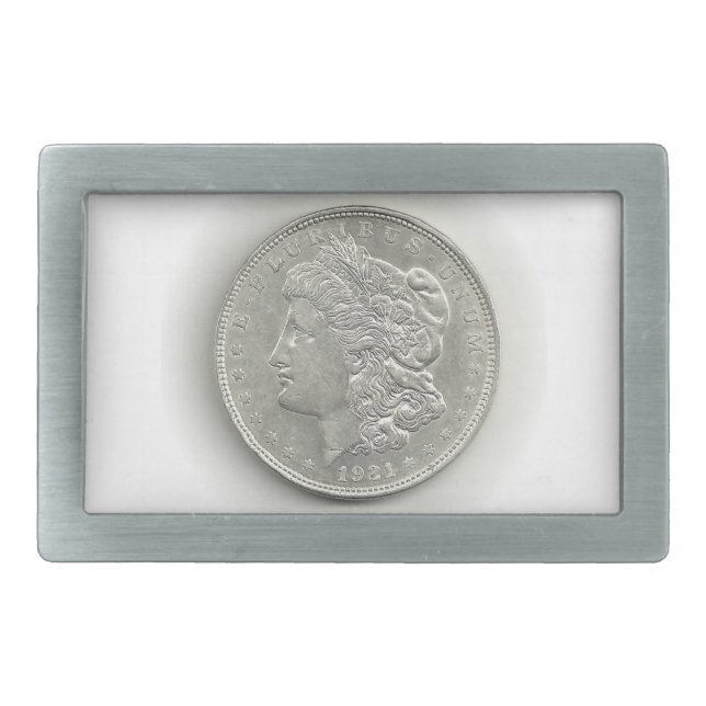 1921 Morgan Silver Dollar Belt Buckle (Front)