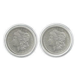 1921 Morgan Silver Dollar Cufflinks
