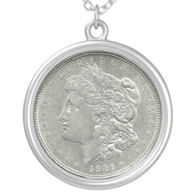 1921 Morgan Silver Dollar Necklace (Front)