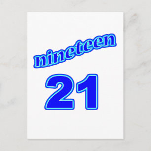 1921 Nineteen 21 Postcard