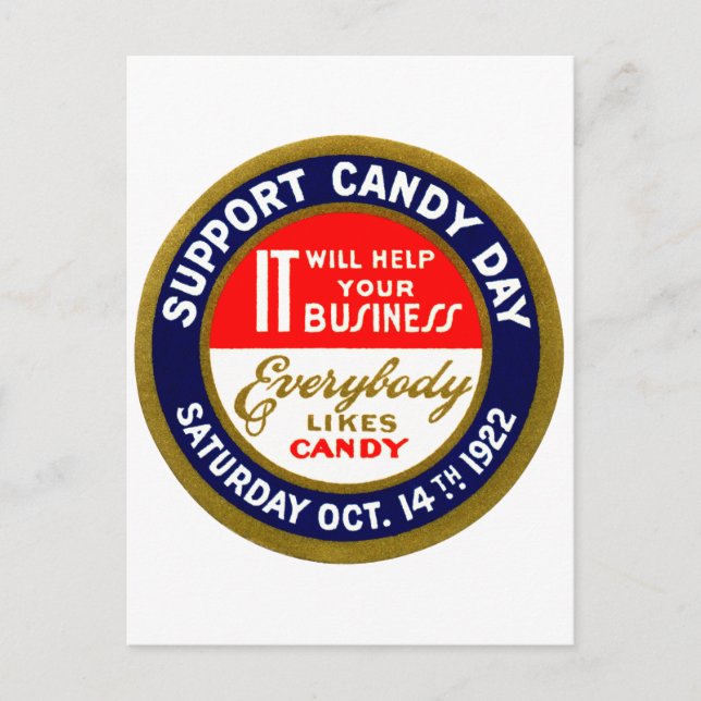 1922 Candy Day Postcard (Front)
