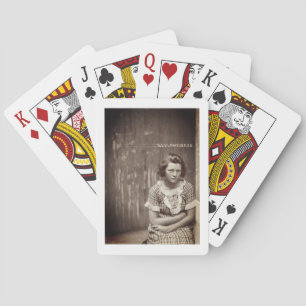 1922 Girl Vintage Poker Cards