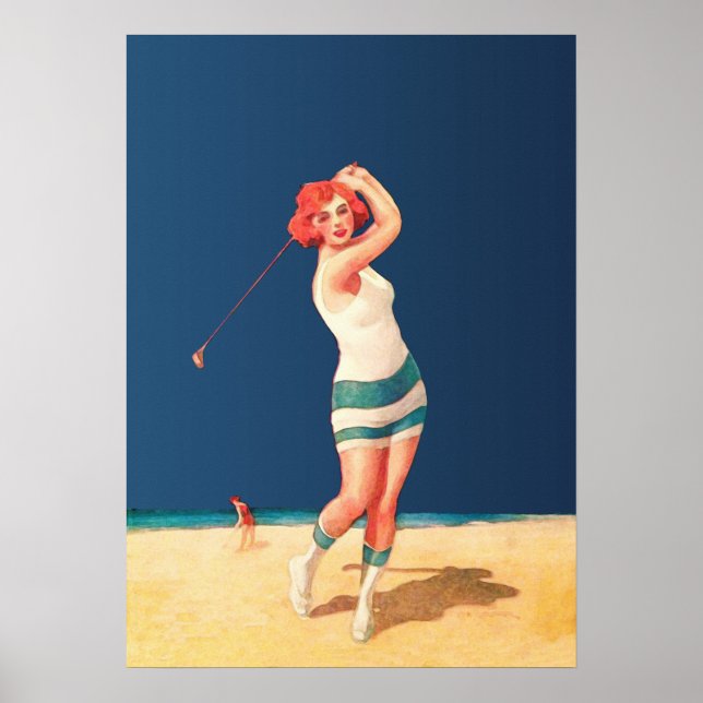 1922 Golf Watercolor Print (Front)