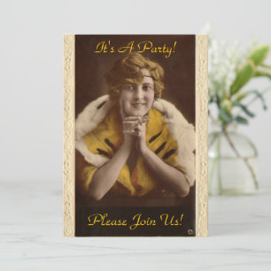 1922 Modern Girl Invitation