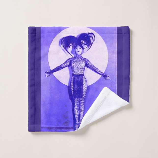 1922 oddball movie star get-up - blue bath towel set (Wash Cloth)