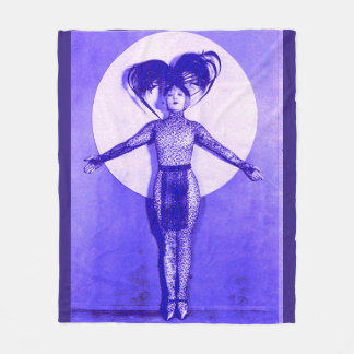 1922 oddball movie star get-up - blue fleece blanket