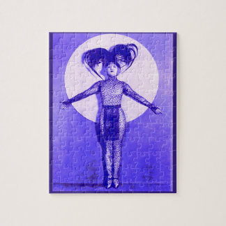 1922 oddball movie star get-up - blue jigsaw puzzle