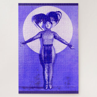 1922 oddball movie star get-up - blue jigsaw puzzle
