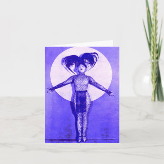 1922 oddball movie star get-up - blue note card