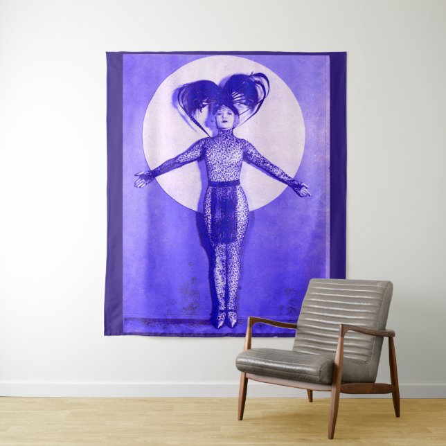 1922 oddball movie star get-up - blue tapestry (In Situ)