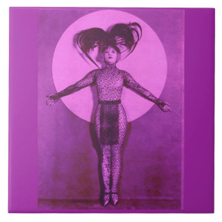 1922 oddball movie star get-up - lavender ceramic tile