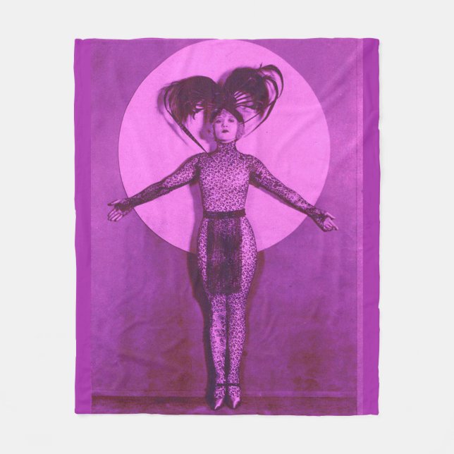 1922 oddball movie star get-up - lavender fleece blanket (Front)