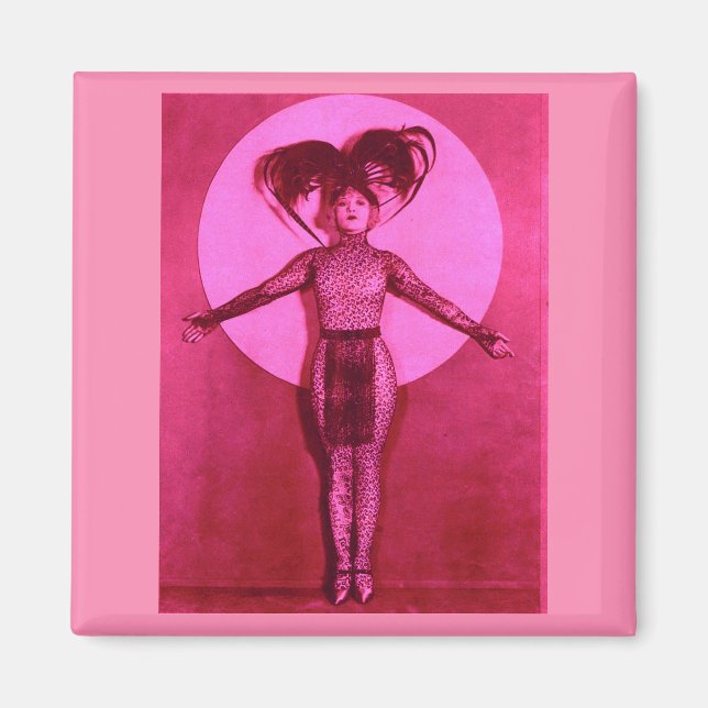 1922 oddball movie star get-up - pink magnet (Front)