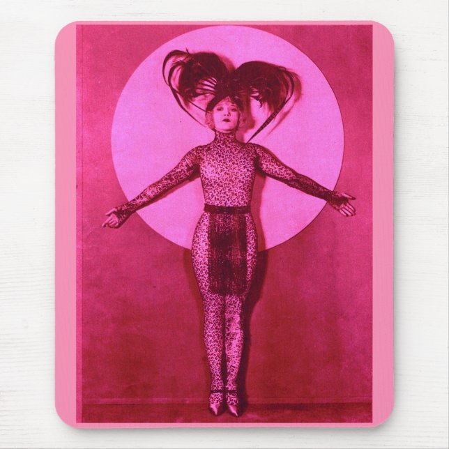1922 oddball movie star get-up - pink mouse pad (Front)