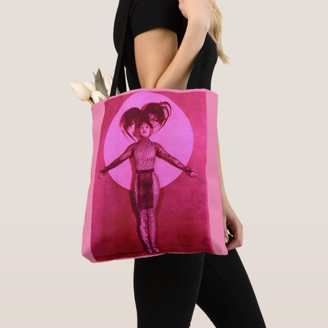 1922 oddball movie star get-up - pink tote bag (Close Up)
