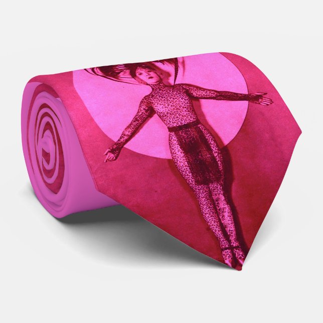 1922 oddball movie star get-up print - pink neck tie (Rolled)