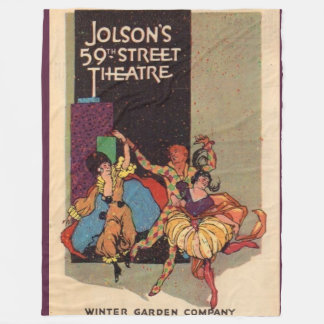 1923 Al Jolson’s Theatre playbill cover Fleece Blanket
