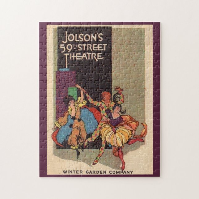 1923 Al Jolson’s Theatre playbill cover Jigsaw Puzzle (Vertical)