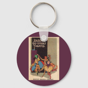 1923 Al Jolson’s Theatre playbill cover Keychain