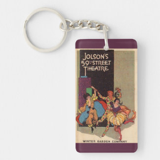 1923 Al Jolson’s Theatre playbill cover Keychain