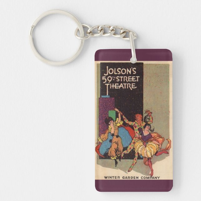 1923 Al Jolson’s Theatre playbill cover Keychain (Front)