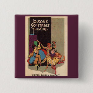 1923 Al Jolson’s Theatre playbill cover Pinback Button