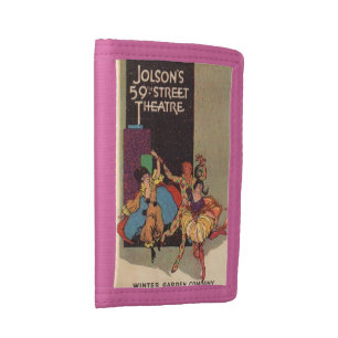 1923 Al Jolson’s Theatre playbill cover Tri-fold Wallet