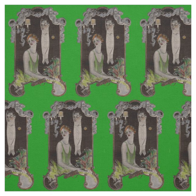 1923 Arrow collars and shirts ad print Fabric (Swatch)