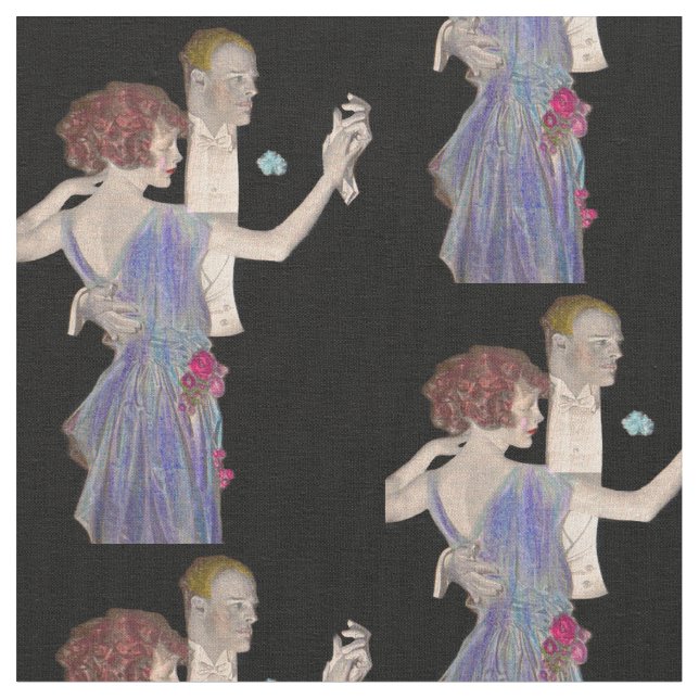 1923 Arrow J. C. Leyendecker ad print Fabric (Close Up)