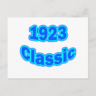 1923 Classic Blue Postcard