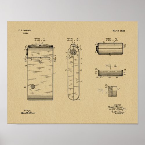 1923 Compact Camera Patent Art Drawing Print